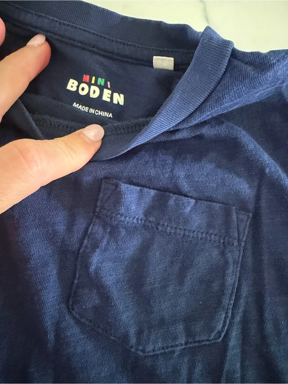 Mini Boden cleaning out